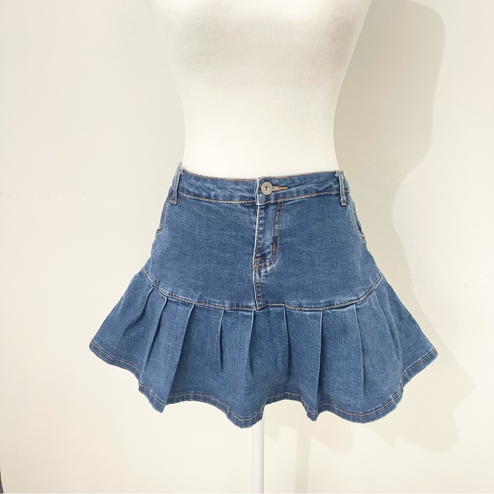 yeokou dark denim skort